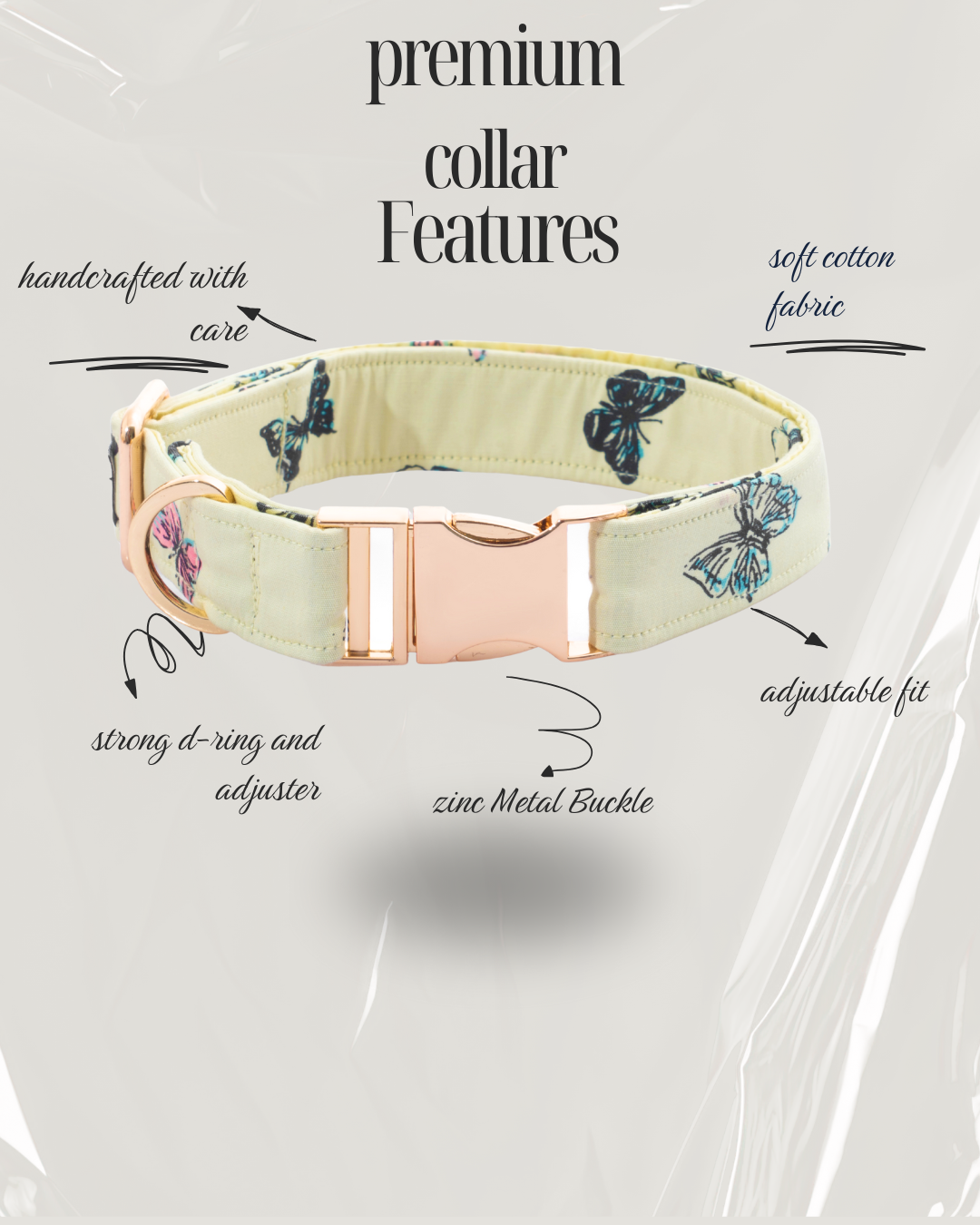 Butterfly Bliss Collar+Leash+Salior Bow