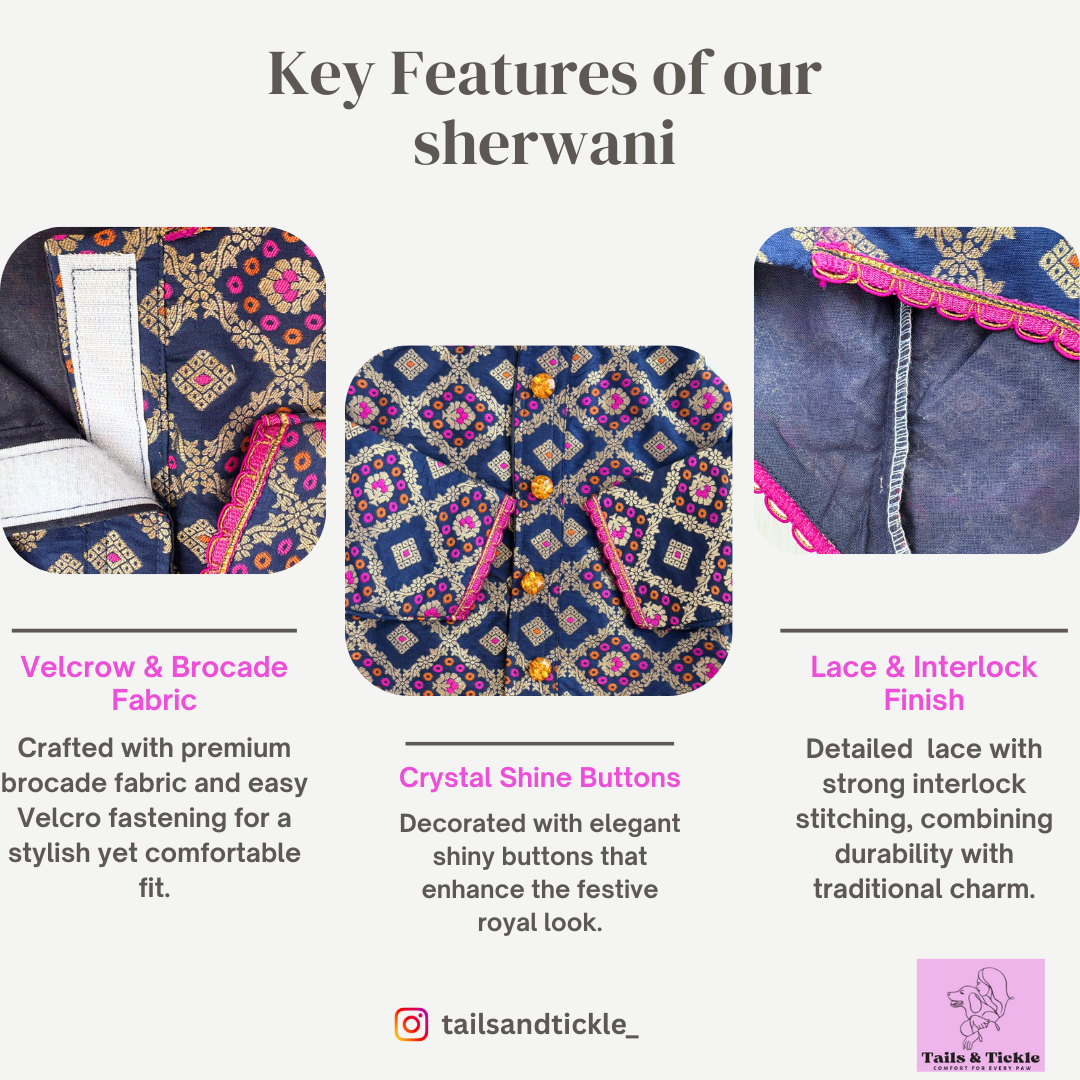 Blue Sherwani → Royal Sapphire Sherwani 💙