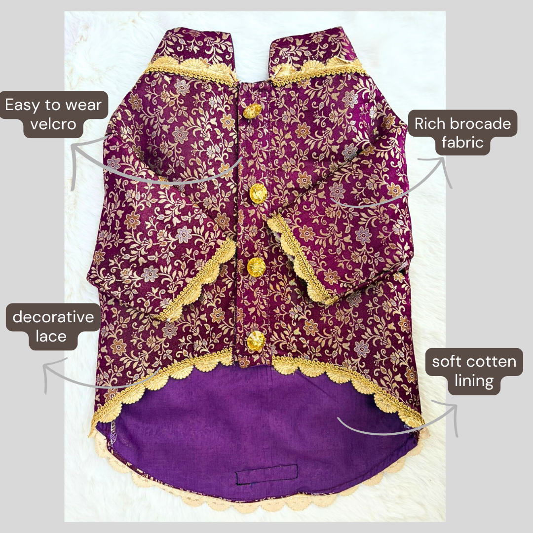 Purple Sherwani → Regal Plum Sherwani 💜