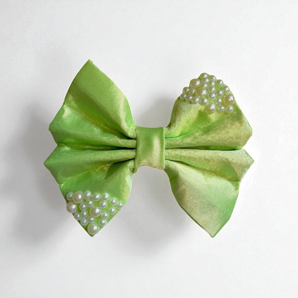 Pearl Bow (Parrot Green)
