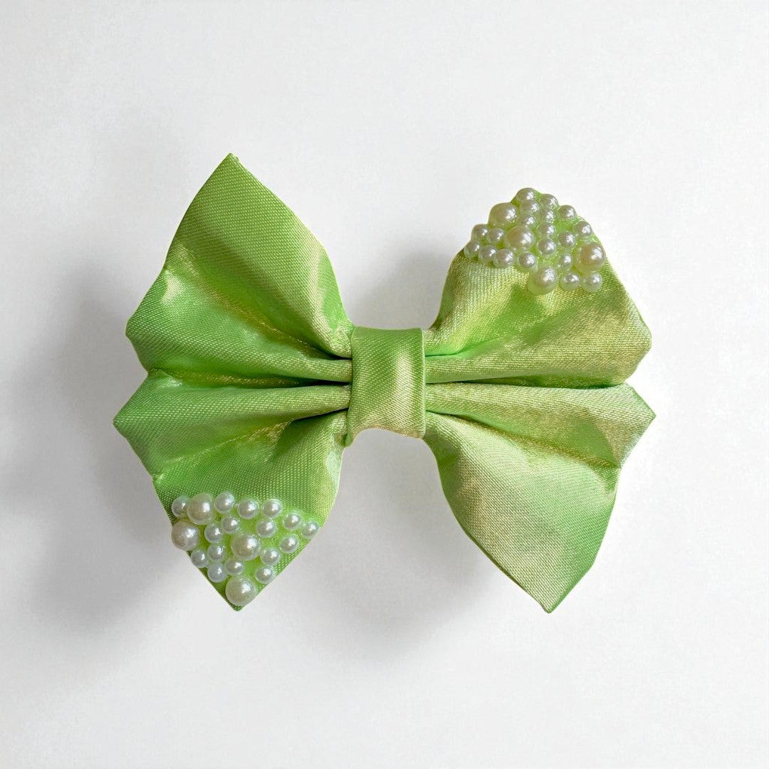 Pearl Bow (Parrot Green)